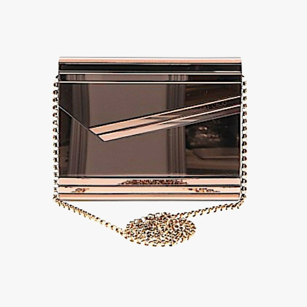 Jimmy Choo Metallic Gold Clutch